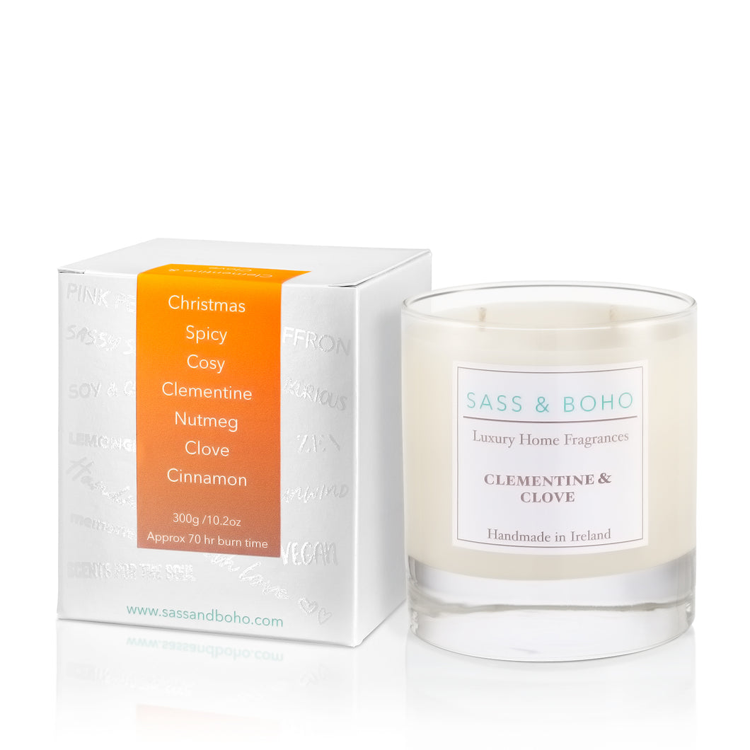 Clementine Clove Candle | Fragrance Candle | Sass & Boho
