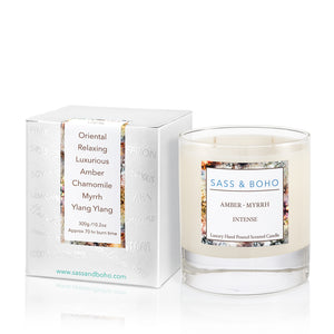 Amber & Myrrh Intense | Soy Wax Candles | Soy Candles | Sass & Boho